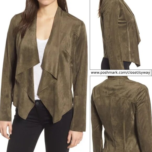 KUT from the Kloth Tayanita Olive Faux Suede Jacket - Picture 1 of 11